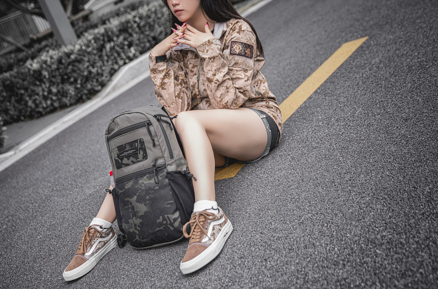 BKG LBT-Style 8005 14L Pack Mas Grey with Multicam Black