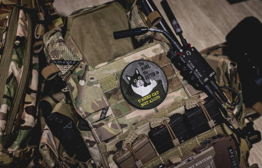 BKG Originial Design Ammunition Cat Luminous Embroidery Patch