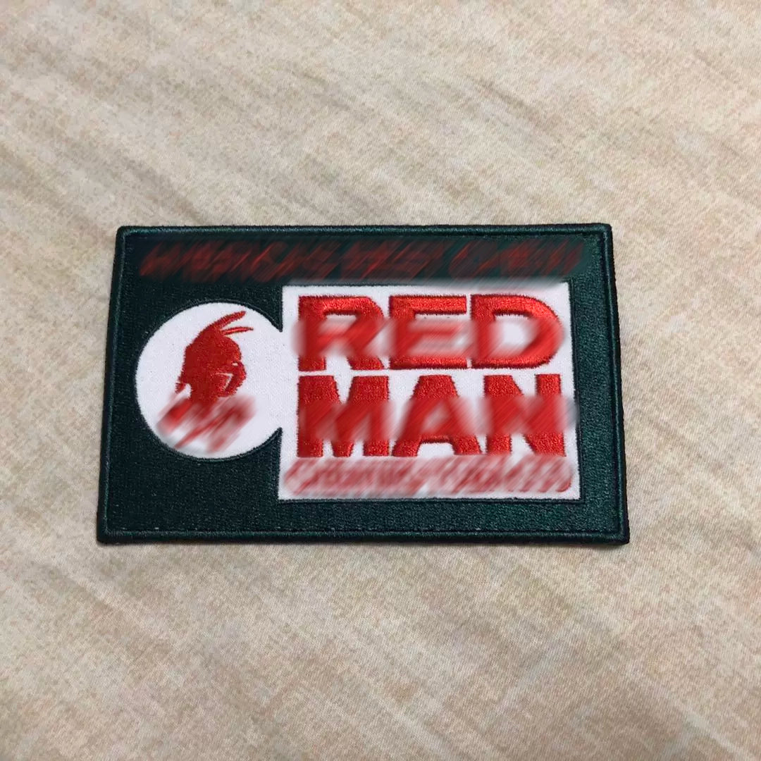 BKG DEVGRU Red Squadron Version Red Man Embroidery Patch