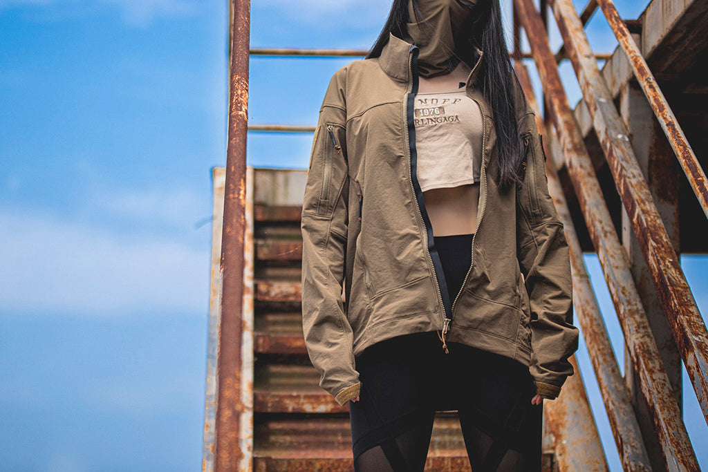 BKG ARC-Style LEAF DRAC Softshell Combat Jacket Crocodile