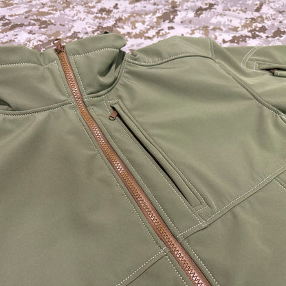 BKG BE-Style Cold Fusion Gen1 Coyote Green Softshell Combat Jacket