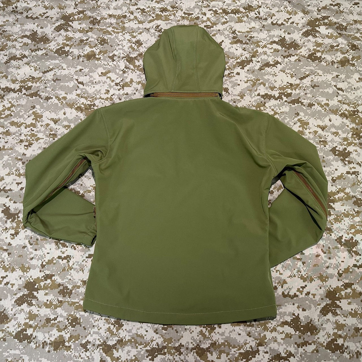 BKG BE-Style Cold Fusion Gen1 Coyote Green Softshell Combat Jacket