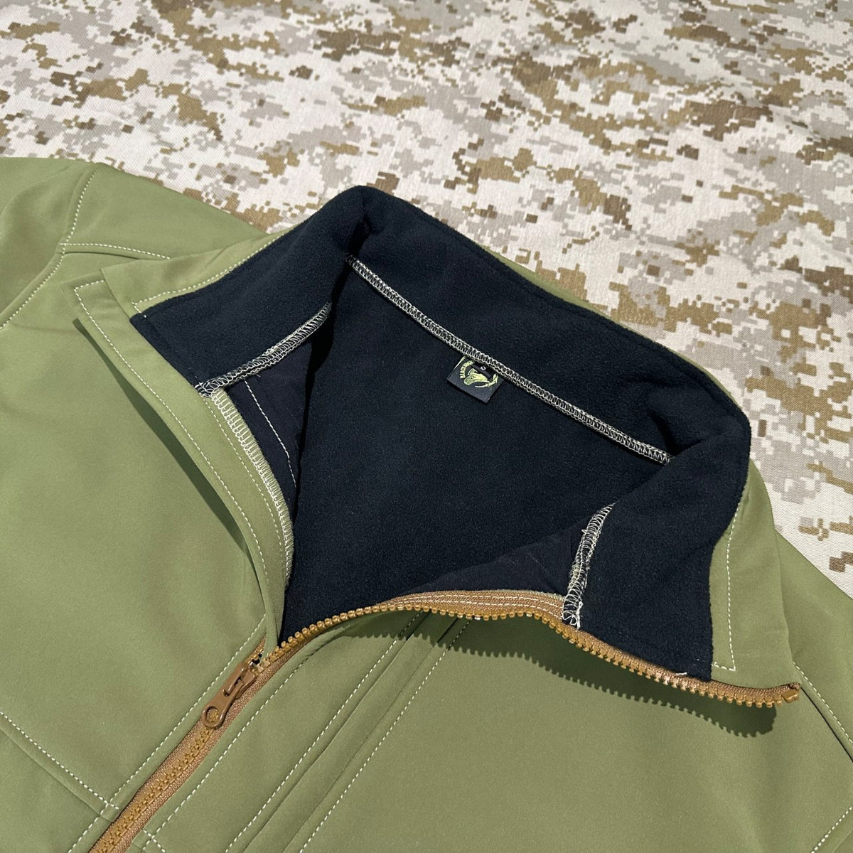 BKG BE-Style Cold Fusion Gen1 Coyote Green Softshell Combat Jacket