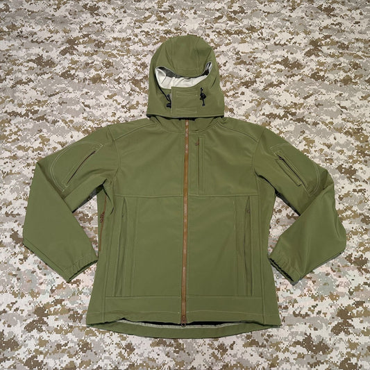 BKG BE-Style Cold Fusion Gen1 Coyote Green Softshell Combat Jacket