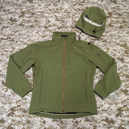 BKG BE-Style Cold Fusion Gen1 Coyote Green Softshell Combat Jacket